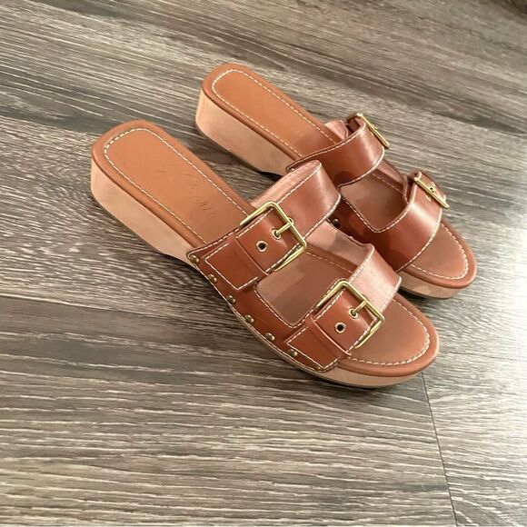 J crew Leather double buckle-strap sandals - Picture 3 of 7